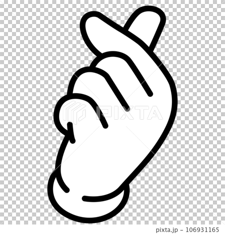 ハートのハンドサイン 106931165