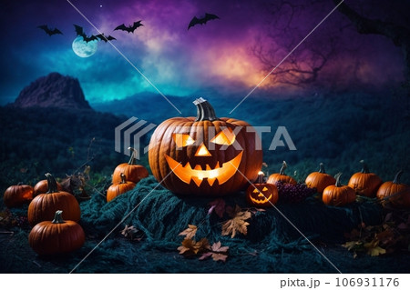 Halloween pumpkin design  106931176