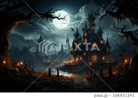 halloween pumpkins on table halloween pumpkins on table 106931341