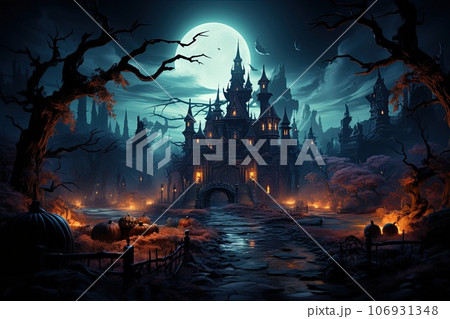 halloween pumpkins on table halloween pumpkins on table 106931348