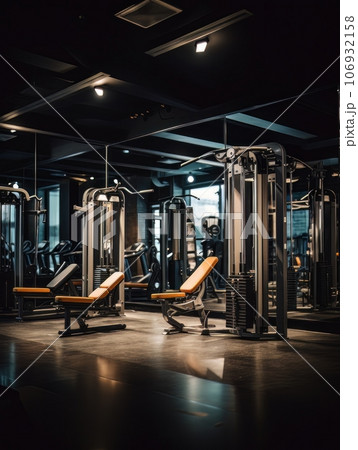 Gym background in low key AI Gym background in low key AI 106932158