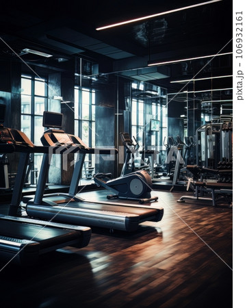 Gym background in low key AI Gym background in low key AI 106932161