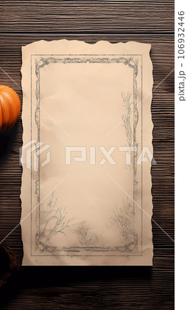 Halloween Old Kraft Paper Mockup Template 106932446