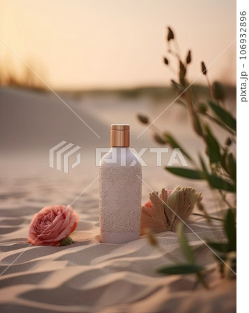 Set of cosmetics bottles 106932896