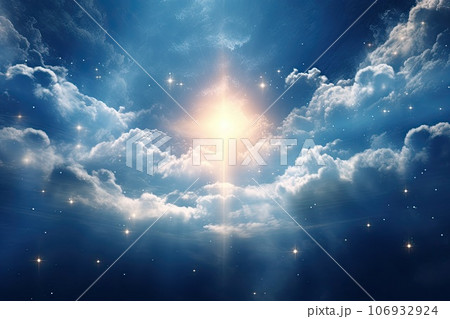 Shining sky with clouds 106932924