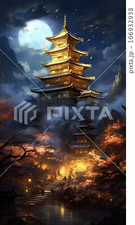 tibet country, night scene tibet country, night scene 106932938