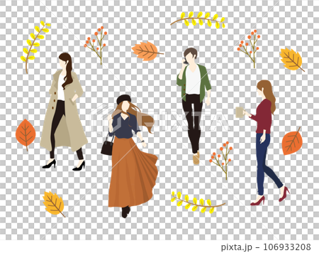 秋季時尚女裝 106933208