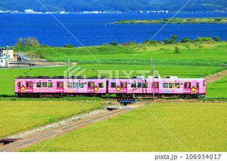 宍道湖と緑の絨毯が美しい夏の出雲 106934017