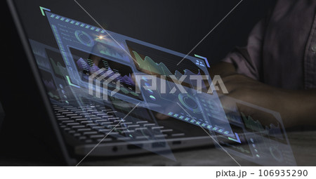 Business analysis, Analyst working Data Management System on computer. Business analysis, Analyst working Data Management System on computer. 106935290