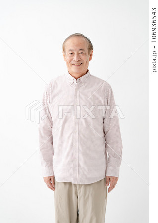 シニア男性　ポートレート　カジュアル 106936543