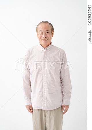 シニア男性　ポートレート　カジュアル 106936544