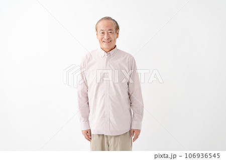 シニア男性　ポートレート　カジュアル 106936545