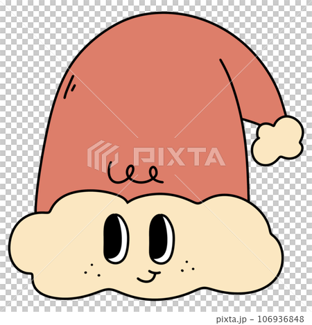 cute kawaii christmas xmas ornament groovy retro smiley 106936848