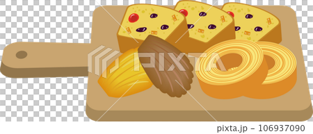 baked sweets on a board baked sweets on a board 106937090