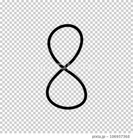 Number 8 font for decor 106937368