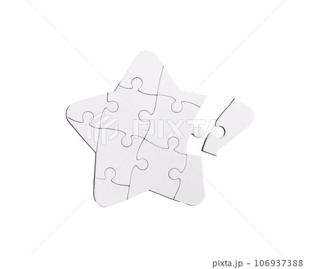 Completing the puzzle. Finding match for the missing piece. 106937388