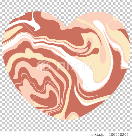 heart abstract colourful  groovy y2k retro cute kawaii pastel  106938203