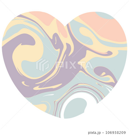 heart abstract colourful  groovy y2k retro cute kawaii pastel  106938209