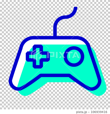 Two color style icons representing devices, games and controllers Two color style icons representing devices, games and controllers 106939416