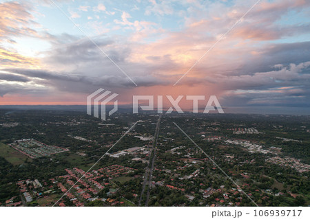 Highway road traffic in Managua 106939717