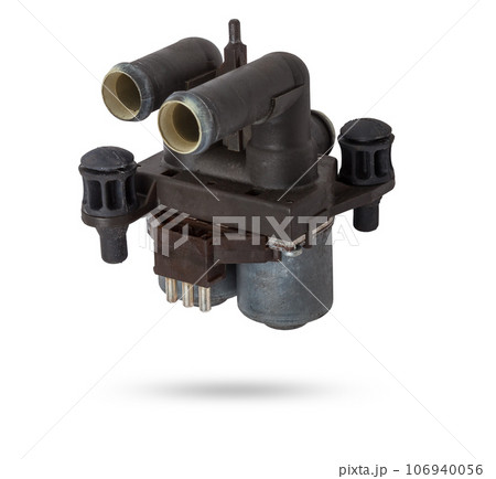 The water pump of the coolant pump is designed to provide forced circulation of antifreeze in the cooling system - from the engine to the radiator and vice versa. Black plastic spare part for sale. 106940056