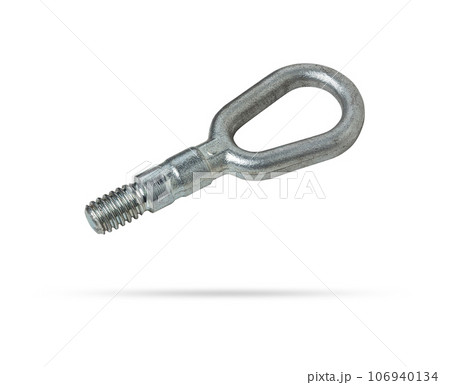 Car towing eyelet with thread on a white isolated background Car towing eyelet with thread on a white isolated background 106940134