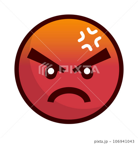 怒っている人の顔・イライラしている顔 106941043