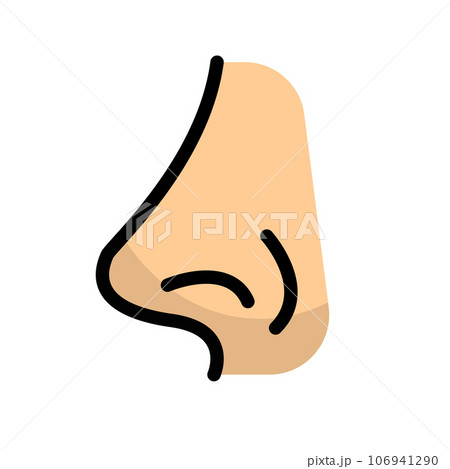 横から見た鼻 106941290