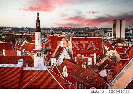 Tallinn view at sunset Tallinn view at sunset 106941319