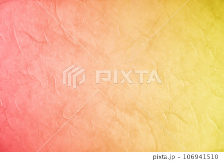 雲龍和紙02混色_赤黄_左へ赤から黄色くなるグラデーション 横 106941510