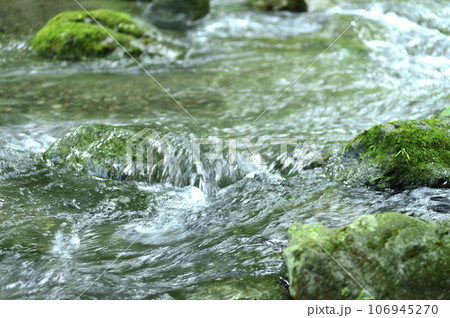 小川の水の流れ 106945270