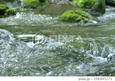 小川の水の流れ 106945271
