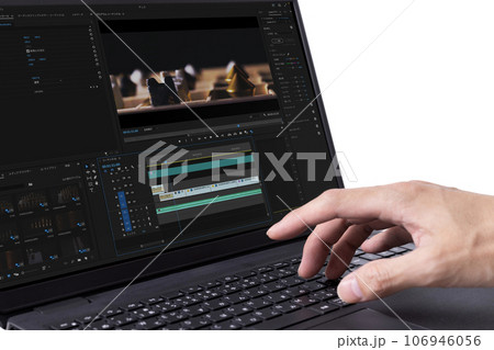 動画編集作業のイメージ 動画編集作業のイメージ 106946056