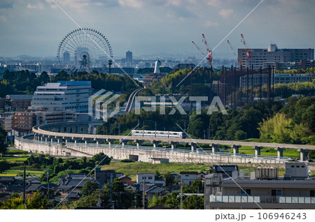 大阪モノレール彩都線 彩都西へ向かうモノレール 大阪モノレール彩都線 彩都西へ向かうモノレール 106946243