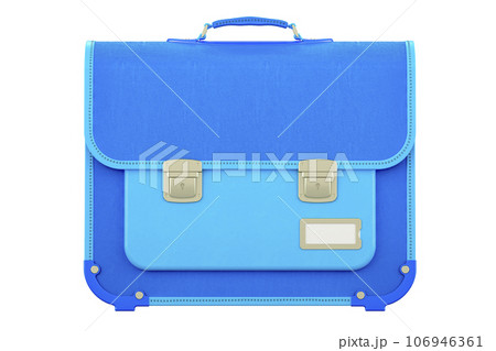 School bag, classic briefcase. 3D rendering 106946361