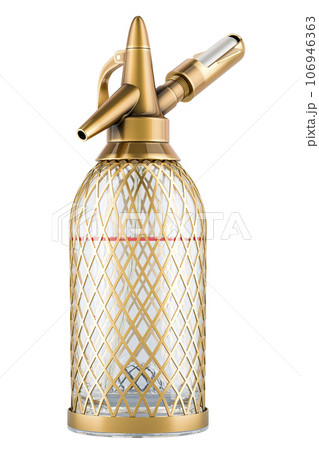 Soda Siphon, siphon. 3D rendering Soda Siphon, siphon. 3D rendering 106946363