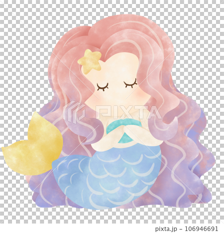 Cute mermaid with pastel colors Cute mermaid with pastel colors 106946691