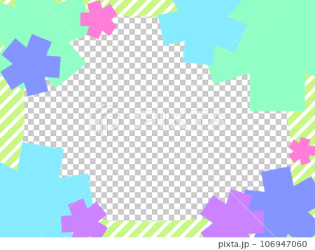 幾何圖案背景,直角星框,清涼綠色透明 幾何圖案背景,直角星框,清涼綠色透明 106947060