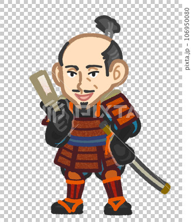 Illustration of a military commander inspired by Toyotomi Hideyoshi Illustration of a military commander inspired by Toyotomi Hideyoshi 106950080