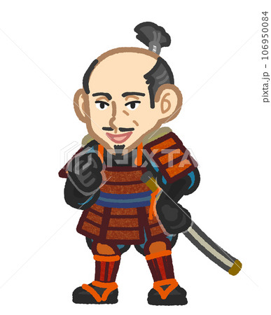 豊臣秀吉をイメージした武将のイラスト 106950084