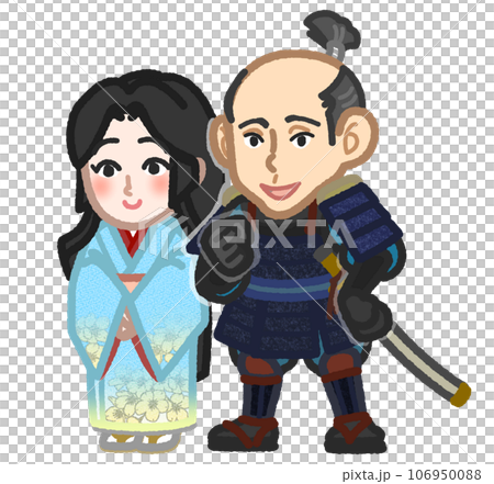 插圖靈感來自豐臣秀吉和年輕的寧寧 插圖靈感來自豐臣秀吉和年輕的寧寧 106950088
