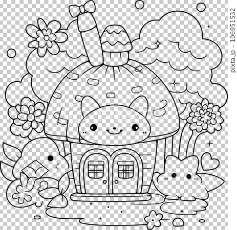 Kawaii Coloring Page Set, Cute Kawaii Coloring Pages For Kids And Adults —  The White Lime