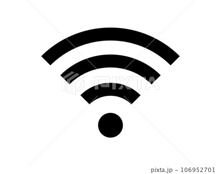 シンプルなWi-Fiのアイコン 106952701