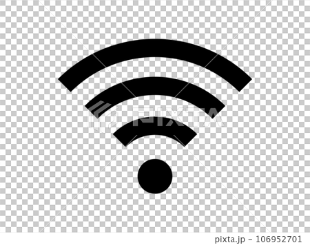 シンプルなWi-Fiのアイコン 106952701