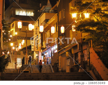 伊香保温泉 「伊香保祭り」の夜景 伊香保温泉 「伊香保祭り」の夜景 106953049