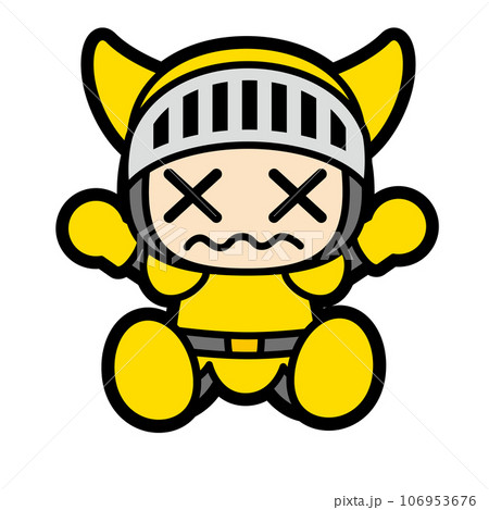 ゲーム風　戦士キャラクター　負け姿 106953676