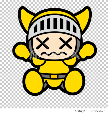 ゲーム風　戦士キャラクター　負け姿 106953676