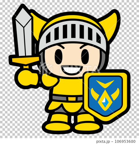 ゲーム風　戦士キャラクター　武器装備 106953680