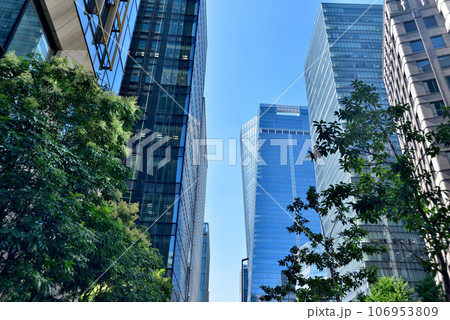 東京　虎ノ門の再開発　都市風景 106953809
