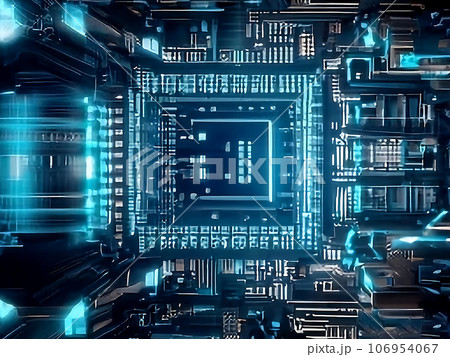 抽象的なハイテクイラストの壁紙 106954067